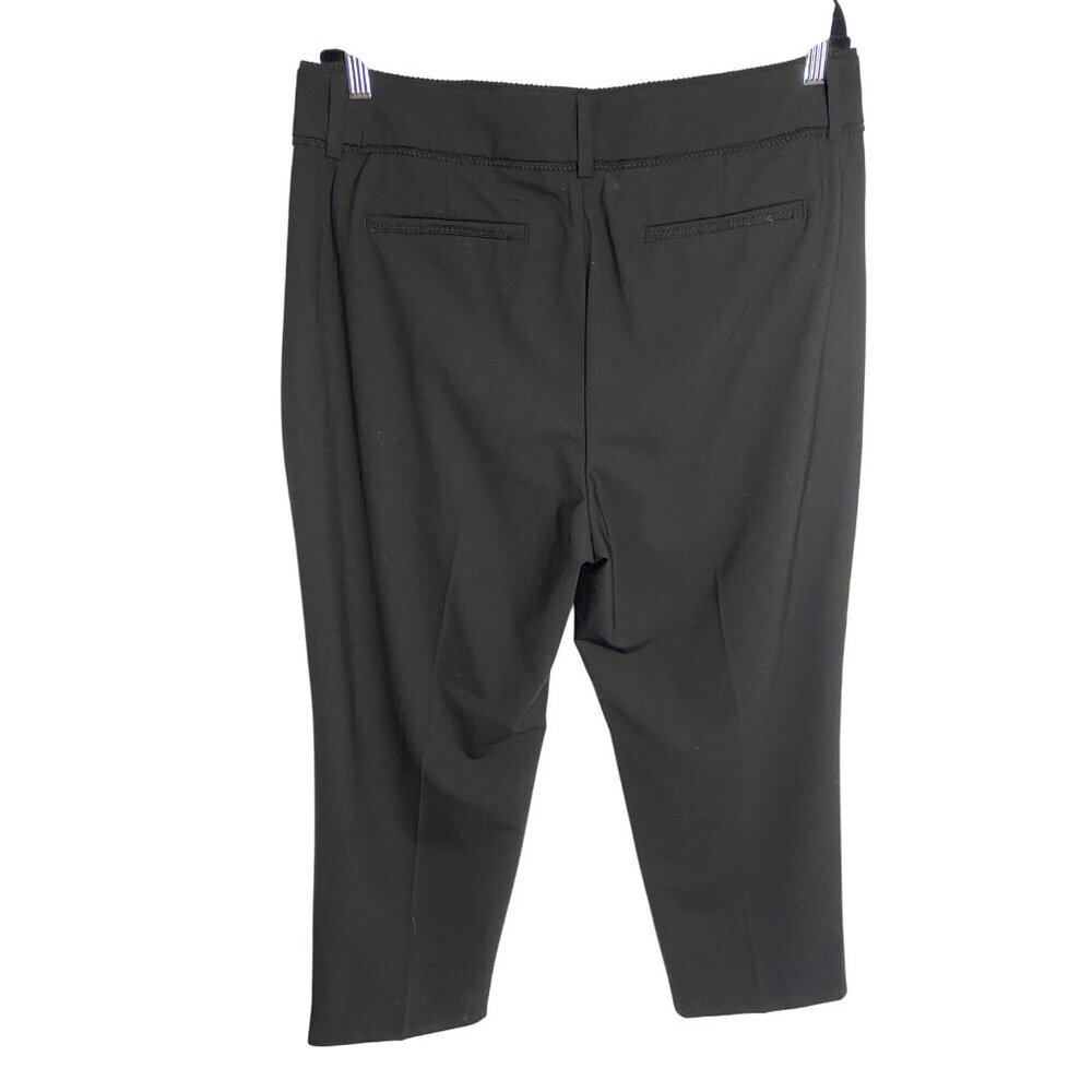 NWT J. Crew Crochet-Trimmed Pleated Black Trouser Pants-sz 14 - Picture 9 of 11